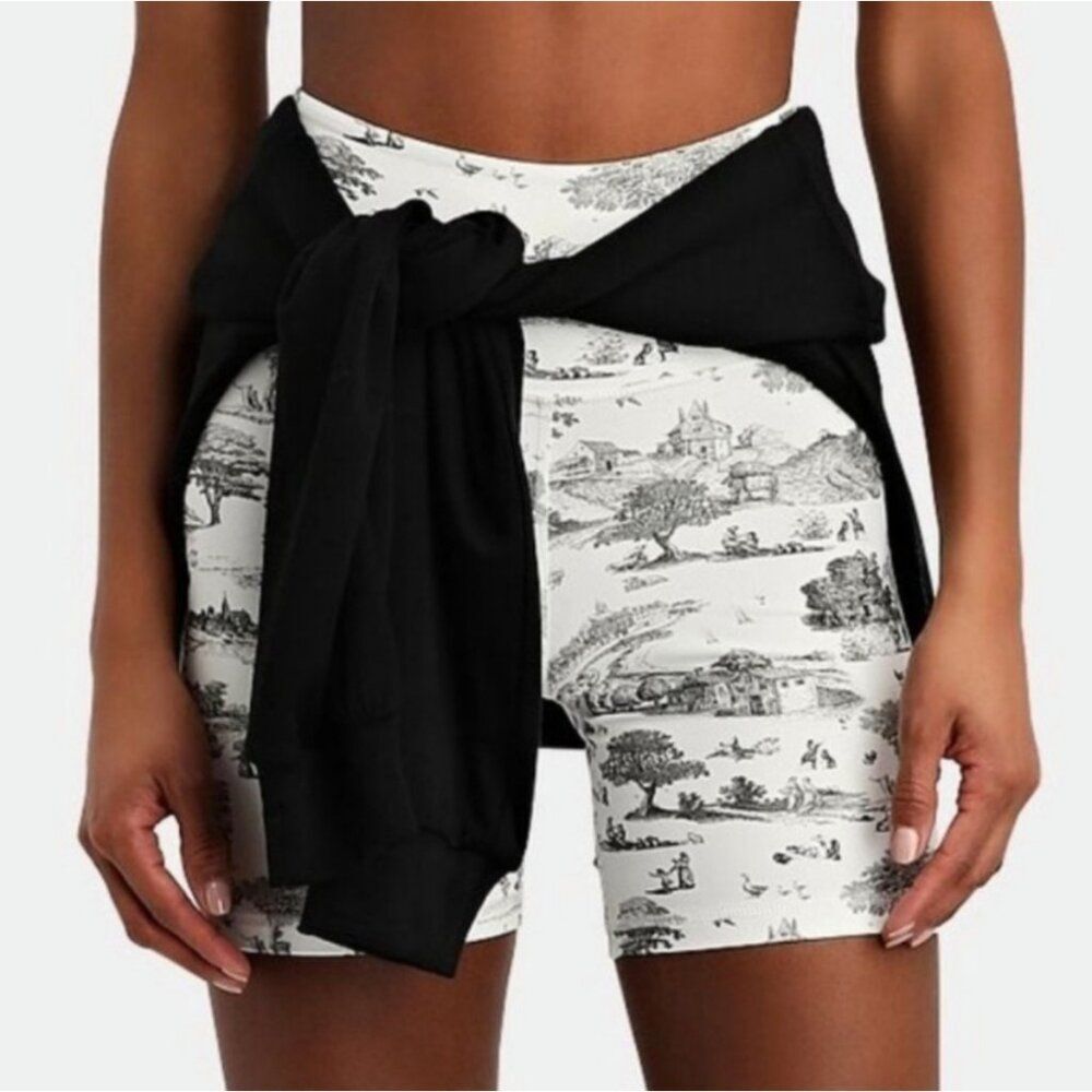 {WeWoreWhat} Brand New Toile Splice Biker Shorts‎ small